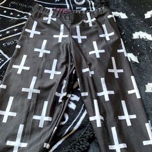used black milk inverted cross leggings